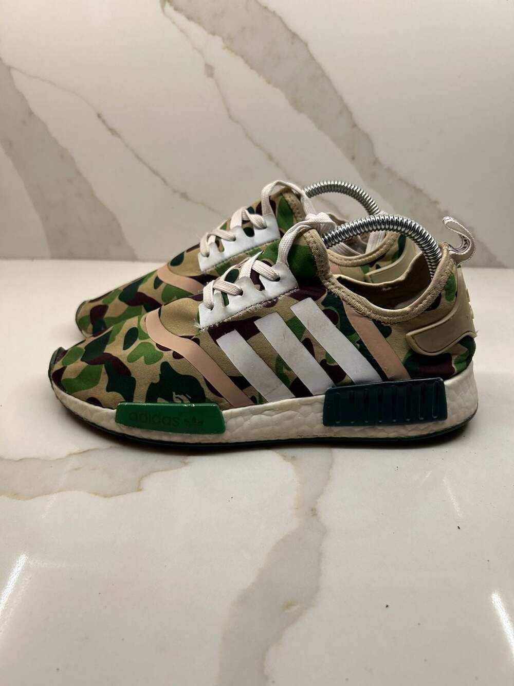 Adidas NMD R1 Bape Green Camo Army Bathing Ape (Size: 7)